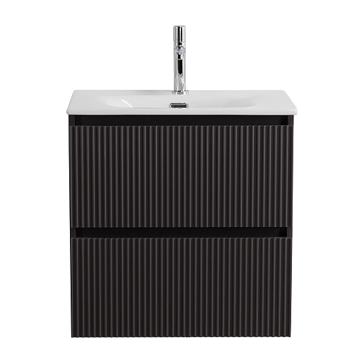 BelBagno Тумба с раковиной Uno mini 50 подвесная Темно-Серый матовый с раковиной BB-8099-3-50 – фотография-2