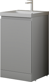 Style Line Тумба под раковину Батлер 50 серая Люкс антискрейтч Plus – фотография-10