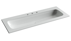 Ceramicanova Мебельная раковина Grace 121 CN7024 с 3 отверстиями под смеситель белая – фотография-1