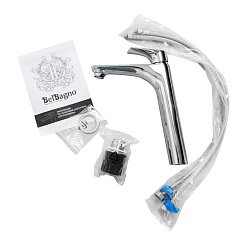 BelBagno Смеситель для накладной раковины Marino MARINO-LMC-CRM-W0 хром – фотография-5