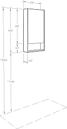 Акватон Мебель для ванной Сканди Doors 45 белая – фотография-23