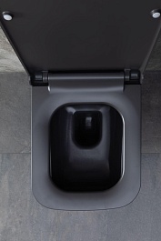 Allen Brau Унитаз подвесной Infinity 4.21011.AN антрацит с крышкой 4.21014.AN – фотография-26