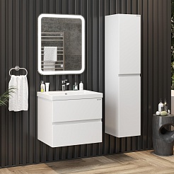 Onika Тумба под раковину Эвада 70 подвесная белая – фотография-4