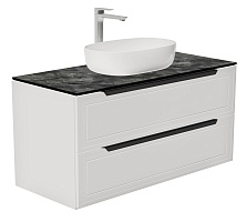 Зов Тумба под раковину Севилья 100 подвесная матовая белая/столешница куритиба