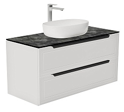 Зов Тумба под раковину Севилья 100 подвесная матовая белая/столешница куритиба – фотография-1